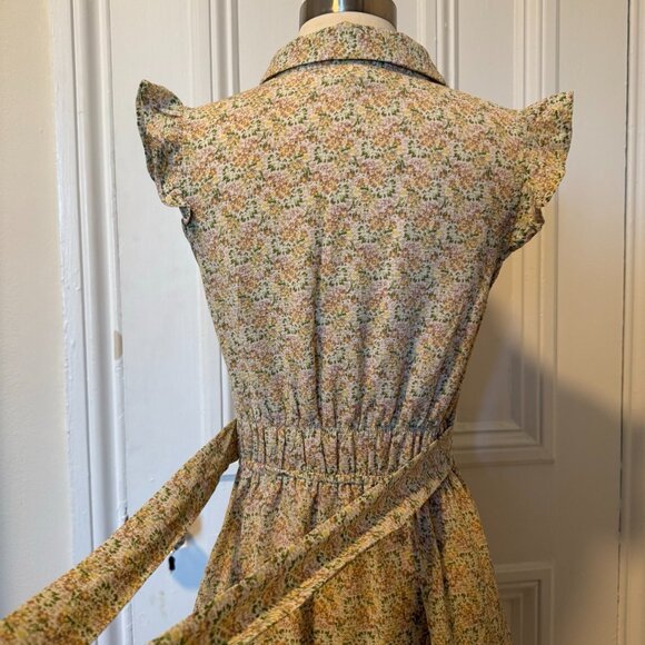 Mounteau Los Angeles Floral Cap Dress - Picture 10 of 11
